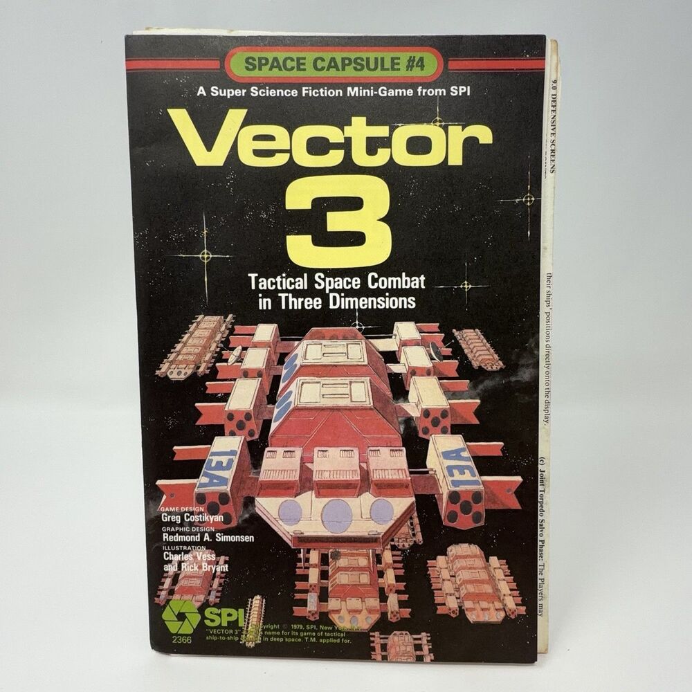 Vector 3 SPI 2366 Space Capsule 4 1979 Complete Unpunched Microgame